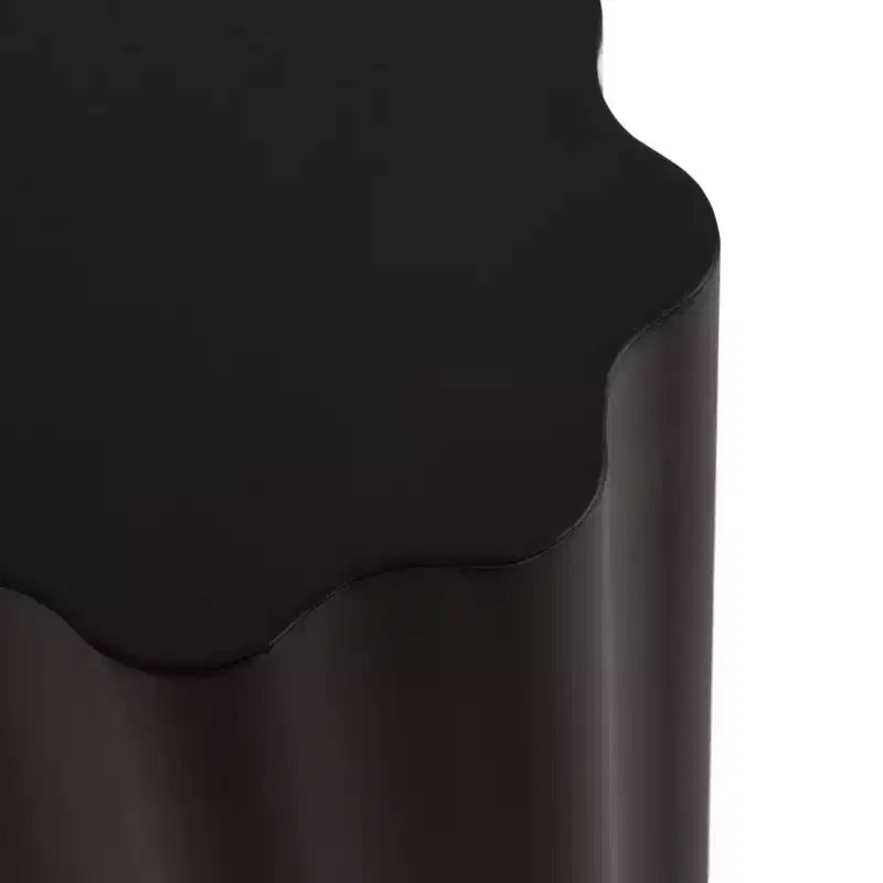 Wavy Drink Table Metal, 9x9x22, Black