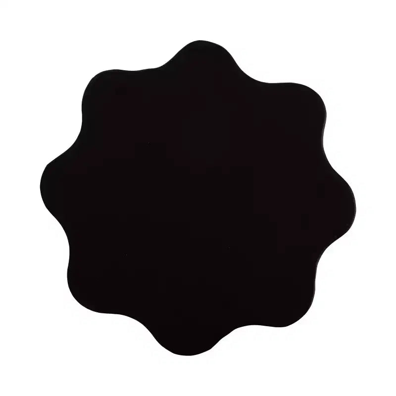 Welliger Metall-Getränketisch, 9x9x22, schwarz