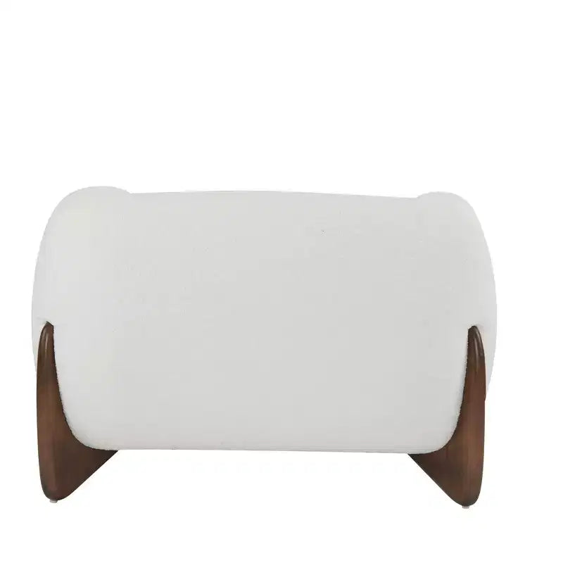 Moderner Bouclé-gepolsterter Clubsessel, Beige