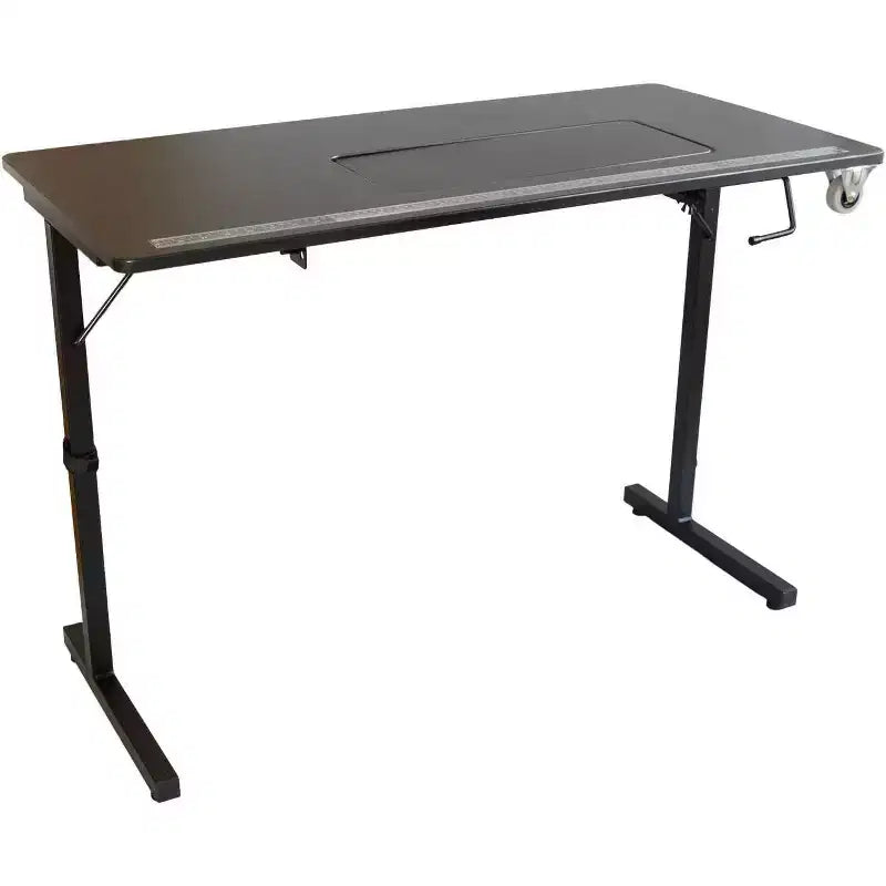 SewingRite SewStation 101 Portable Folding Sewing Table with Steel Legs, Black - Perfect for Home, Office and Business