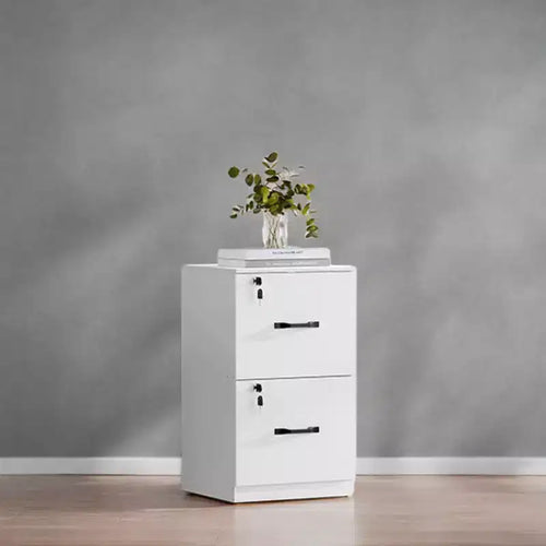 2-Drawer Vertical File Cabinet with 2 Lockable Drawers, Adjustable Hanging Rail, Filing Cabinet, Printer Stand