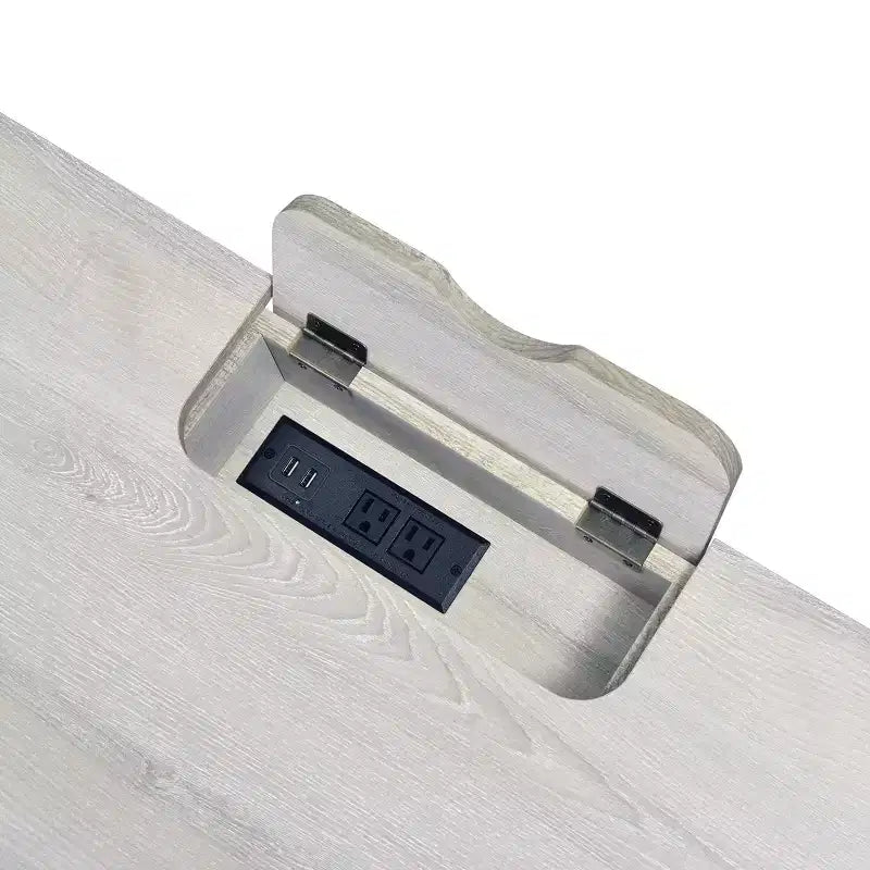 48 Zoll hoher Stehschreibtisch aus schwarzem Stahl