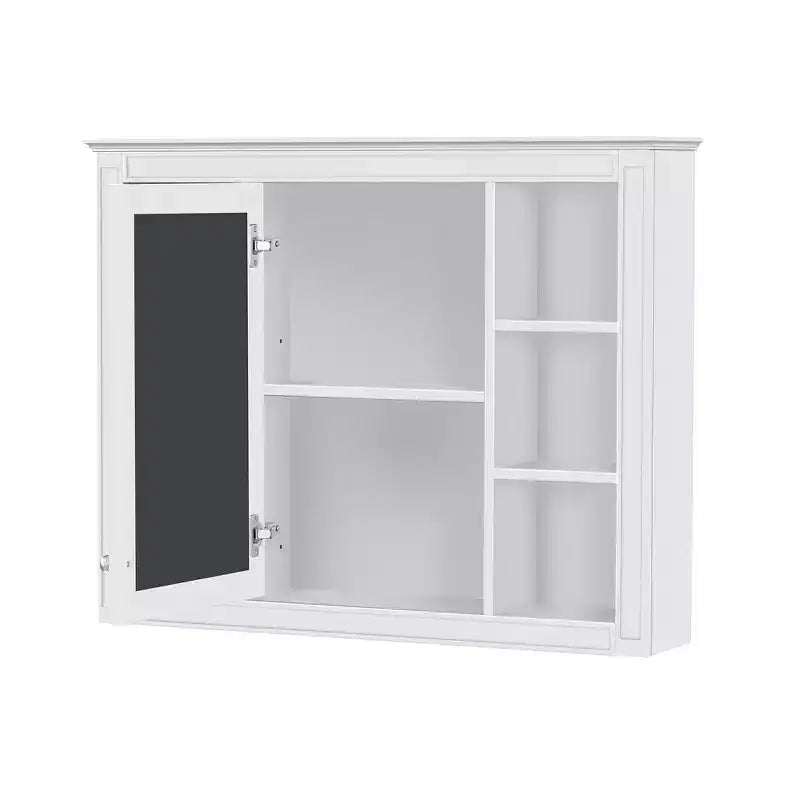 Specchio da bagno con armadietto da parete e spazio contenitivo