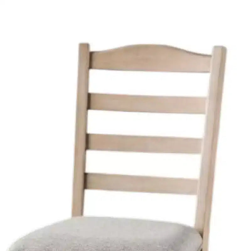 Set di 2 sedie da pranzo, gambe tornite, legno massello marrone chiaro