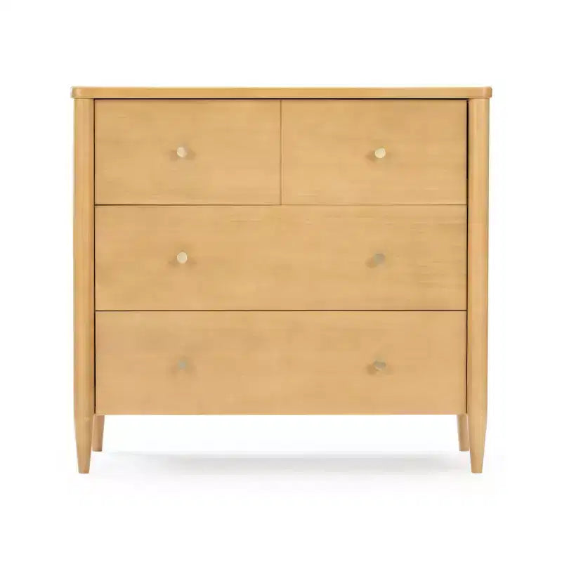 3-laden commode met verdeelde bovenlade, mid-century modern
