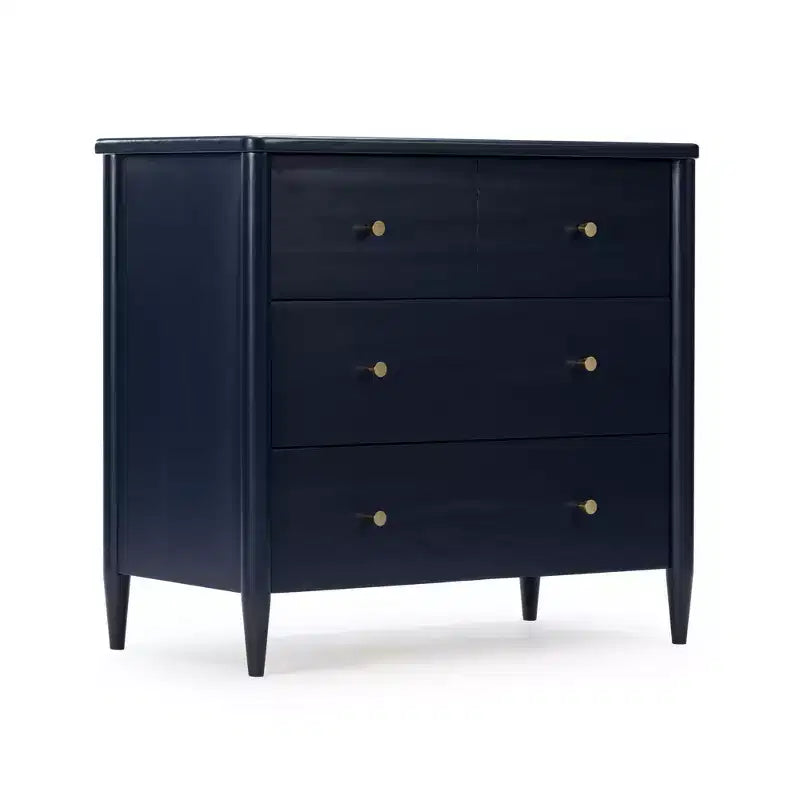 3-laden commode met verdeelde bovenlade, mid-century modern