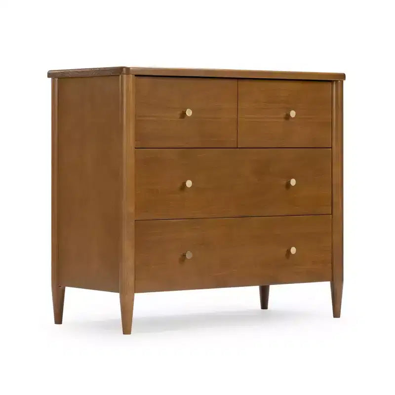 3-laden commode met verdeelde bovenlade, mid-century modern