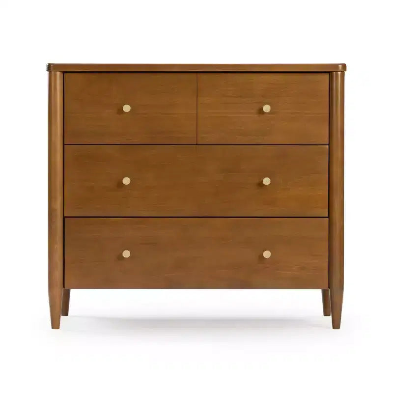 3-laden commode met verdeelde bovenlade, mid-century modern