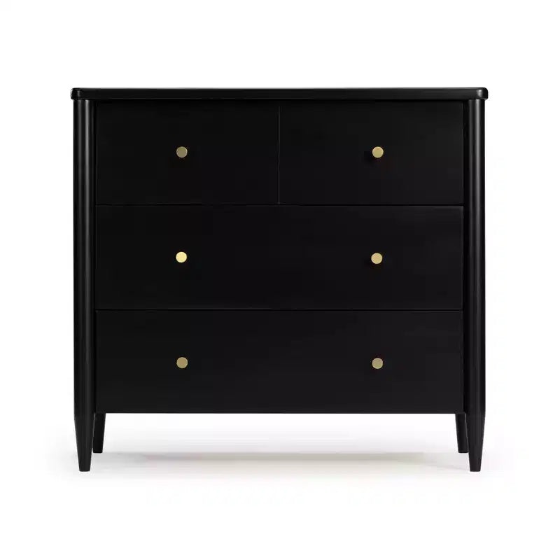3-laden commode met verdeelde bovenlade, mid-century modern