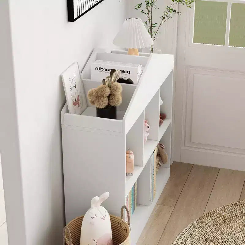 5-Fächer Bücherregal, Kinderbücherregal, Spielhaus-Schrankregal für Spielzimmer, Kinderzimmer, Kinderzimmer