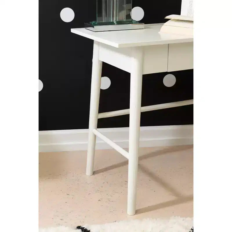 Rubberwood Writing Desk with Drawer, 42 Inch