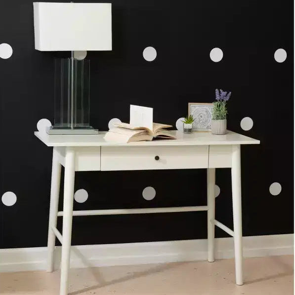 Rubberwood Writing Desk with Drawer, 42 Inch