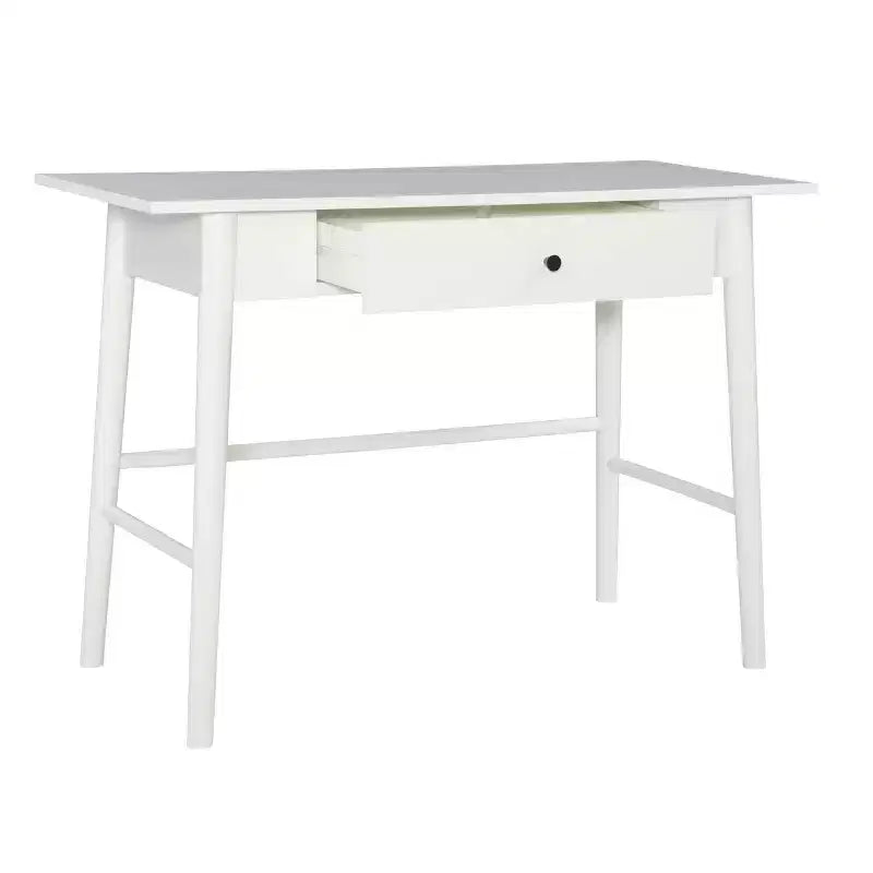 Rubberwood Writing Desk with Drawer, 42 Inch