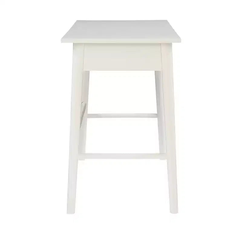 Rubberwood Writing Desk with Drawer, 42 Inch