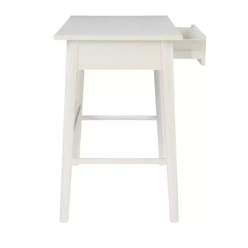Rubberwood Writing Desk with Drawer, 42 Inch